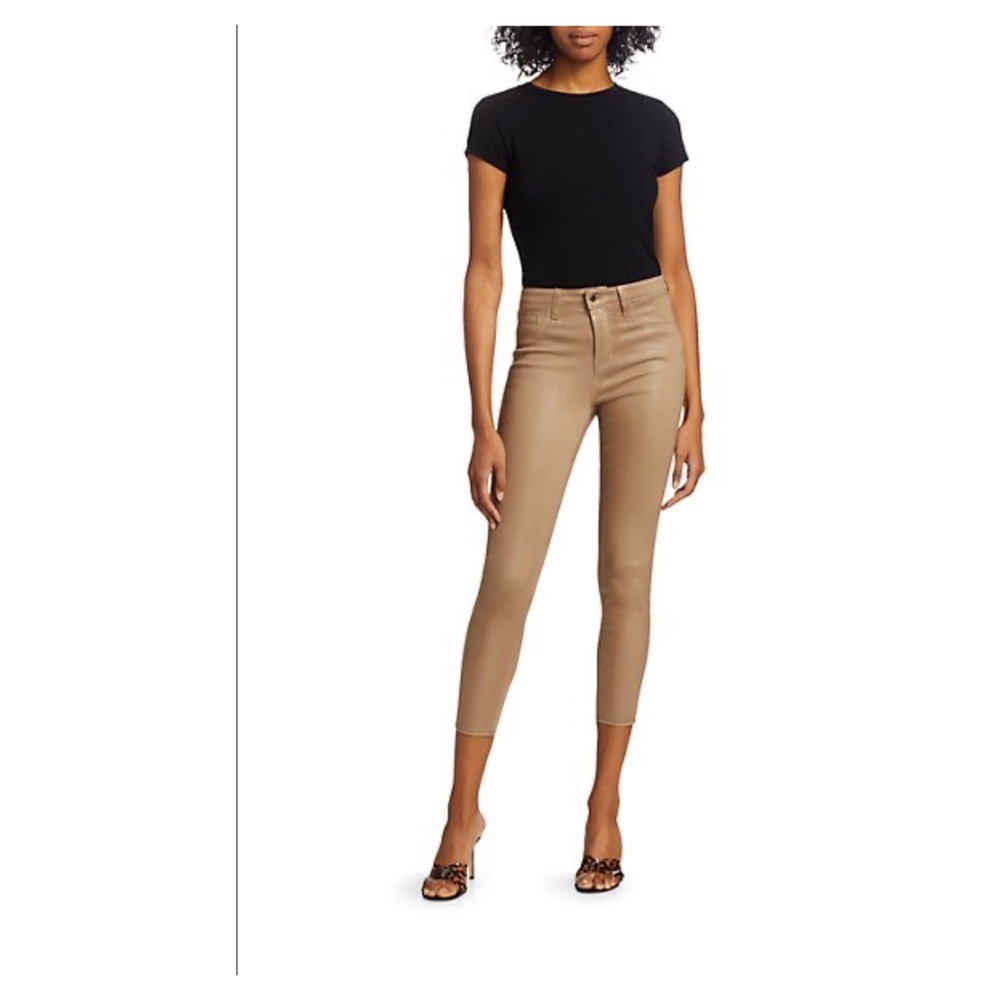 NWOT L’Agence High Rise Skinny Coated Jeans
